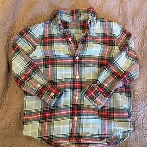 Vineyard Vines Size 5 Boys Plaid Button-Up Shirt